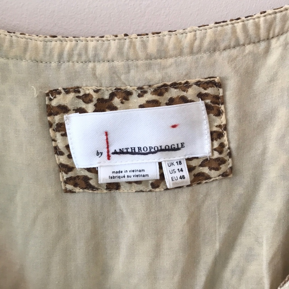 Anthropologie Bolano Leopard Midi Dress - Picture 8 of 8